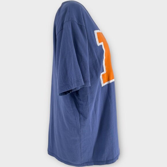 47 Denver Broncos Vintage Big Logo Classic Embroidered Short Sleeve Shirt Large - Picture 4 of 10